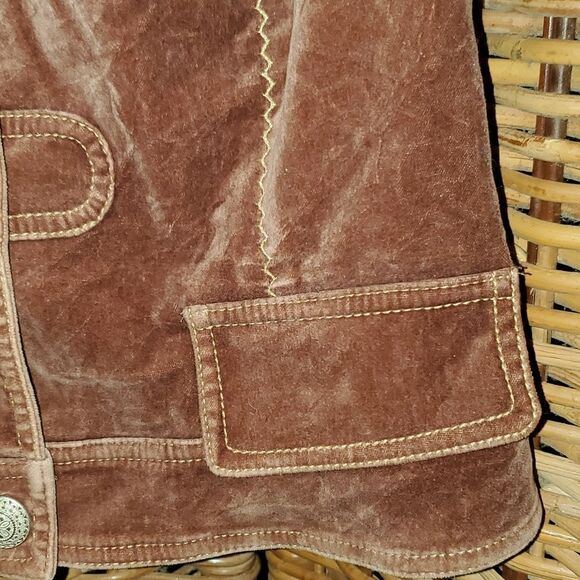 Cache Velour Brown Short Jacket M - Picture 5 of 14